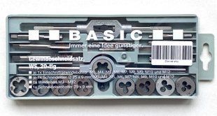 Набір мітчиків та плашок BASIC HSS 20 шт.