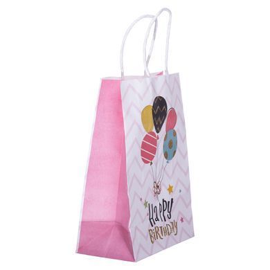Подарочный пакет Happy Birthday 15 на 8 на 21 см 12 штук в упаковке Yiwu HP-10359-23PLINNE