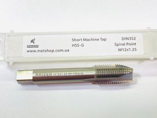 Метчик М12х1.25 метрический HSS-G RAIZER