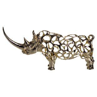 Статуэтка Rhinoceros металлическая Золотистый Yiwu HP-7-22