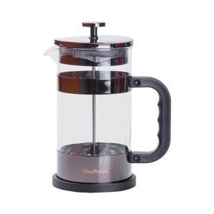 Френч-пресс чайник стеклянный Haus Roland 1 литр черный TS Kitchen HP33538B