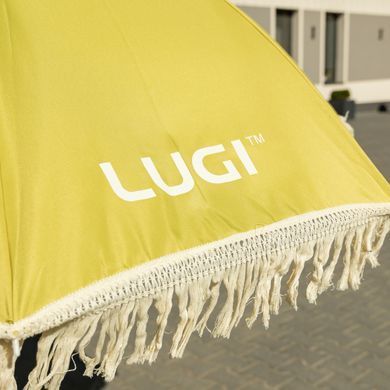 Садовый складной зонт с регулировкой наклона 150 см Желтый LUGI HP-JW-4