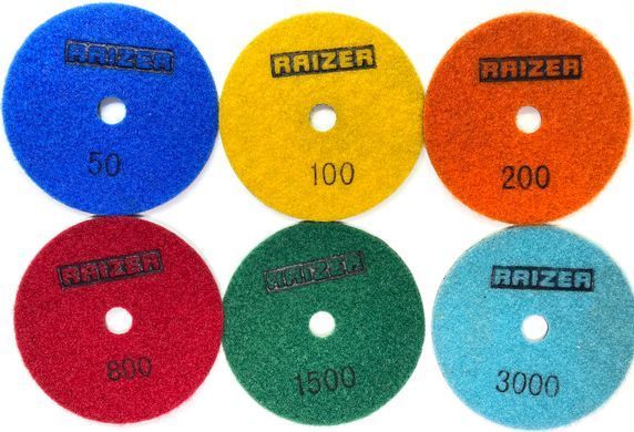 Круг шлифовальный для плитки P200 (черепашка) RAIZER сотовый