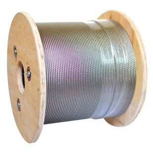 Трос 8,0 mm 100м. (6x7+FC) оцинкований DIN 3055