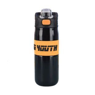 Термос з мундштуком 680 мл Чорний Yiwu HP-14-54