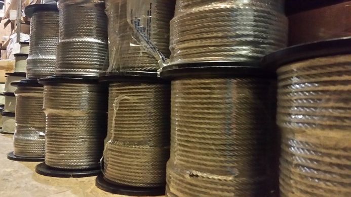 Трос 8,0 mm 100м. (6x7+FC) оцинкований DIN 3055