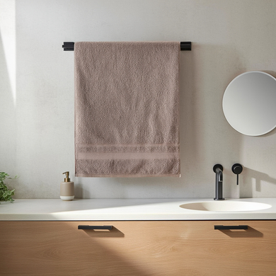 Рушник для обличчя котоновий Коричневий ТМ COLORFUL HOME 506-22-B-72BR