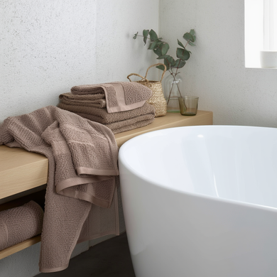 Рушник для обличчя котоновий Коричневий ТМ COLORFUL HOME 506-22-B-72BR