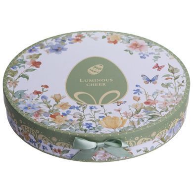 Набор обеденных тарелок 2 штуки фарфоровые 25 см Yiwu HP-7323-5
