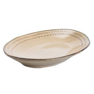 Блюдо сервировочное керамическое TS Kitchen HP23381 29х19см Бежевый